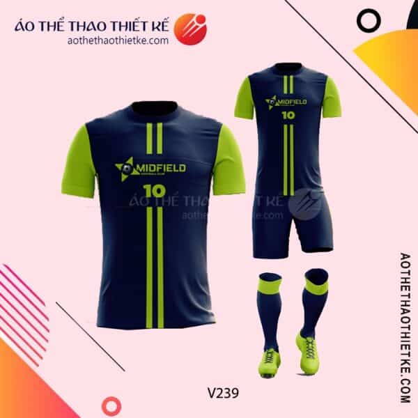 Mẫu áo bóng đá, áo đá banh thiết kế đẹp V239