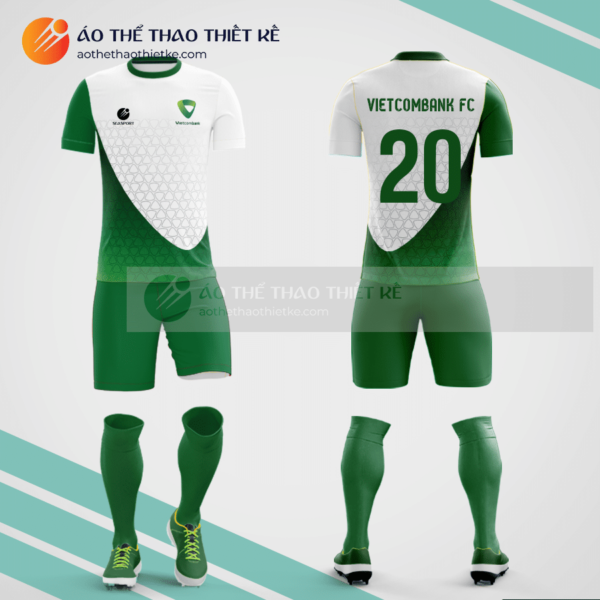 Mẫu áo bóng đá thiết kế Vietcombank V1247