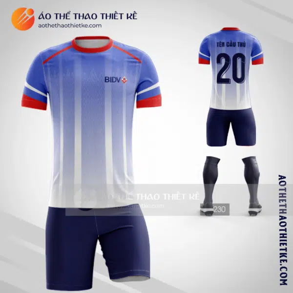 Mẫu áo bóng đá thiết kế ngân hàng BIDV V1334