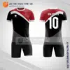 Mẫu áo bóng đá màu đỏ đen V1395