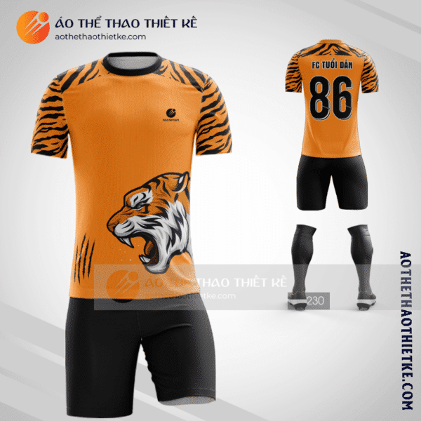 Mẫu áo bóng đá thiết kế con hổ Tuổi dần V1417