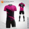 Mẫu Áo đấu Câu lạc bộ bóng đá tự thiết kế màu hồng V1909
