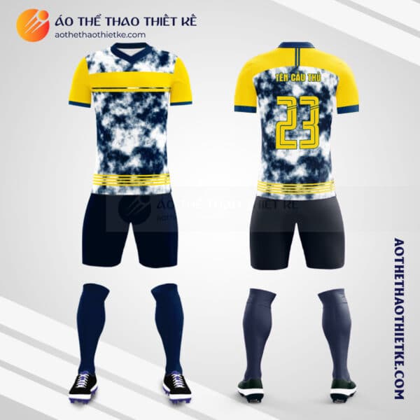 Mẫu áo bóng đá câu lạc bộ BOCA JUNIORS 2018 II GRATIS thiết kế V1788