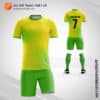 Mẫu áo câu lạc bộ bóng đá tự thiết kế màu vàng chuối V1765