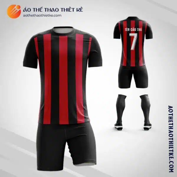 Mẫu áo đá banh Câu lạc bộ bóng đá Ac Milan Home Kit 2020 2021 tự thiết kế đẹp V2024
