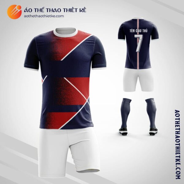 Mẫu áo đá banh Câu lạc bộ bóng đá PSG PERSONALIZADO 2021 tự thiết kế đẹp V2006