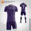 Mẫu áo đá banh Câu lạc bộ bóng đá màu tím tự thiết kế đẹp V2023