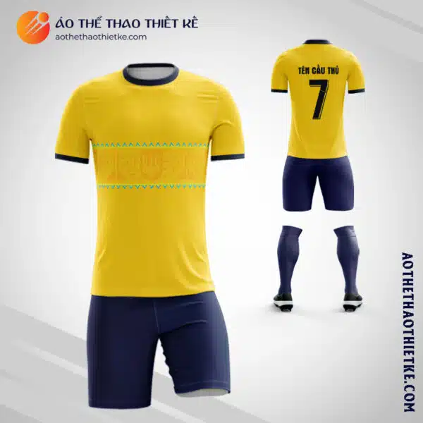 Mẫu áo đá banh áo đội tuyển bóng đá quốc gia Ukraina tự thiết kế đẹp V1992