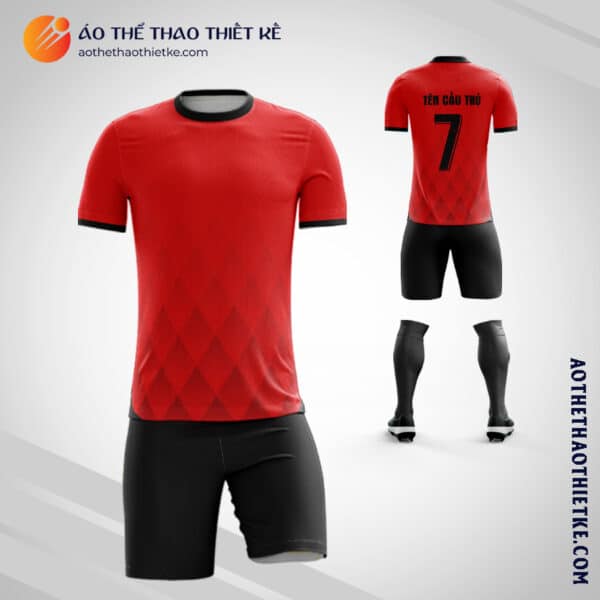 Mẫu áo đá banh đội tuyển bóng đá quốc gia Albania tự thiết kế đẹp V1968