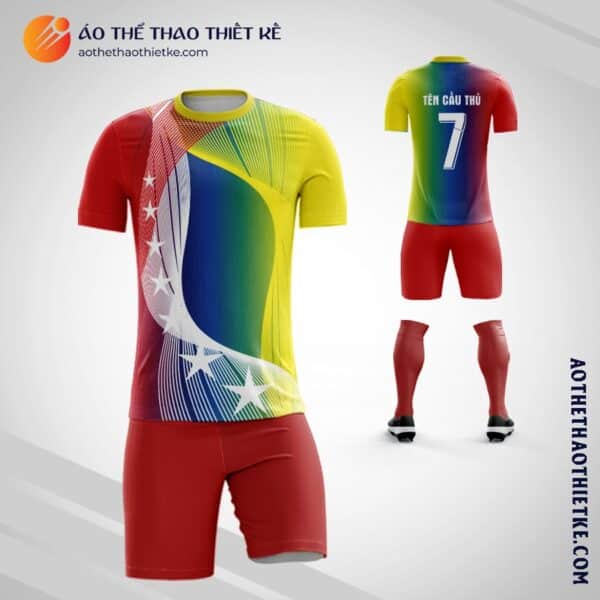 Mẫu áo đá banh đội tuyển quốc gia Venezuela tự thiết kế đẹp V2016