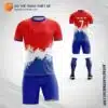 Mẫu áo đá banh đội tuyển quốc gia màu đỏ xanh tự thiết kế đẹp V2017