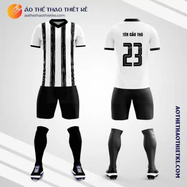Mẫu áo đấu bóng đá tự thiết kế UVENTUS HOME 2020 2021 V2000