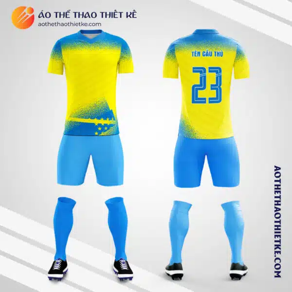 Mẫu áo đấu câu lạc bộ bóng đá BOCA JUNIOR PERSONALIZADO tự thiết kế V1846