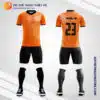 Mẫu áo đấu câu lạc bộ bóng đá tư thiết kế màu cam V1854