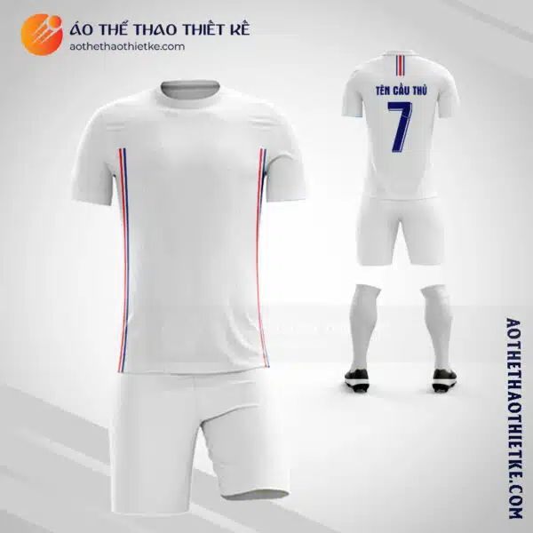 Mẫu áo đội tuyển Pháp sân khách 2020 2021 tư thiết kế V1729