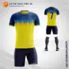 Mẫu áo thi đấu bóng đá tự thiết kế họa tiết màu vàng V1644