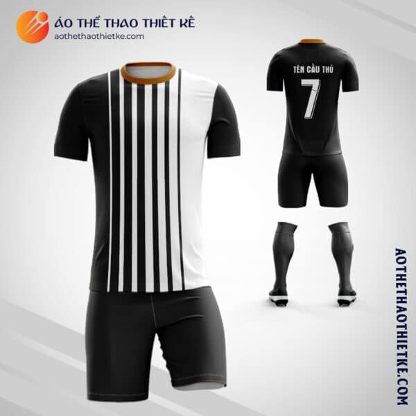 Mẫu đấu câu lạc bộ bóng đá JUVENTUS đen và trắng tự thiết kế V1926