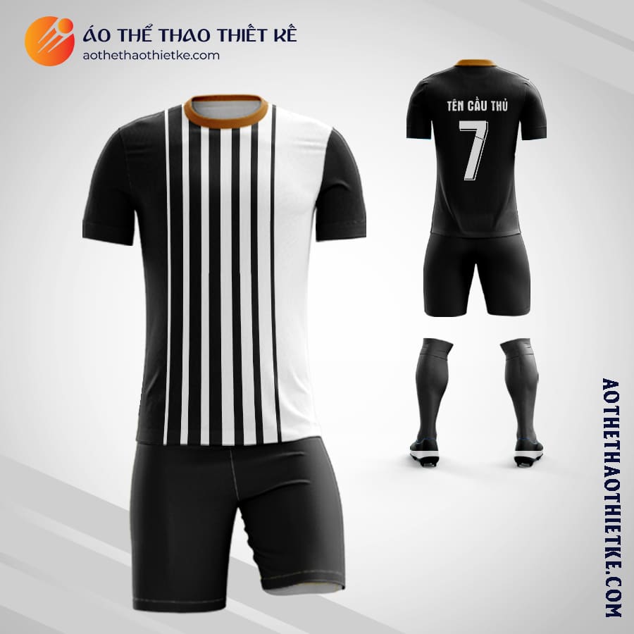 Mẫu đấu câu lạc bộ bóng đá JUVENTUS đen và trắng tự thiết kế V1926