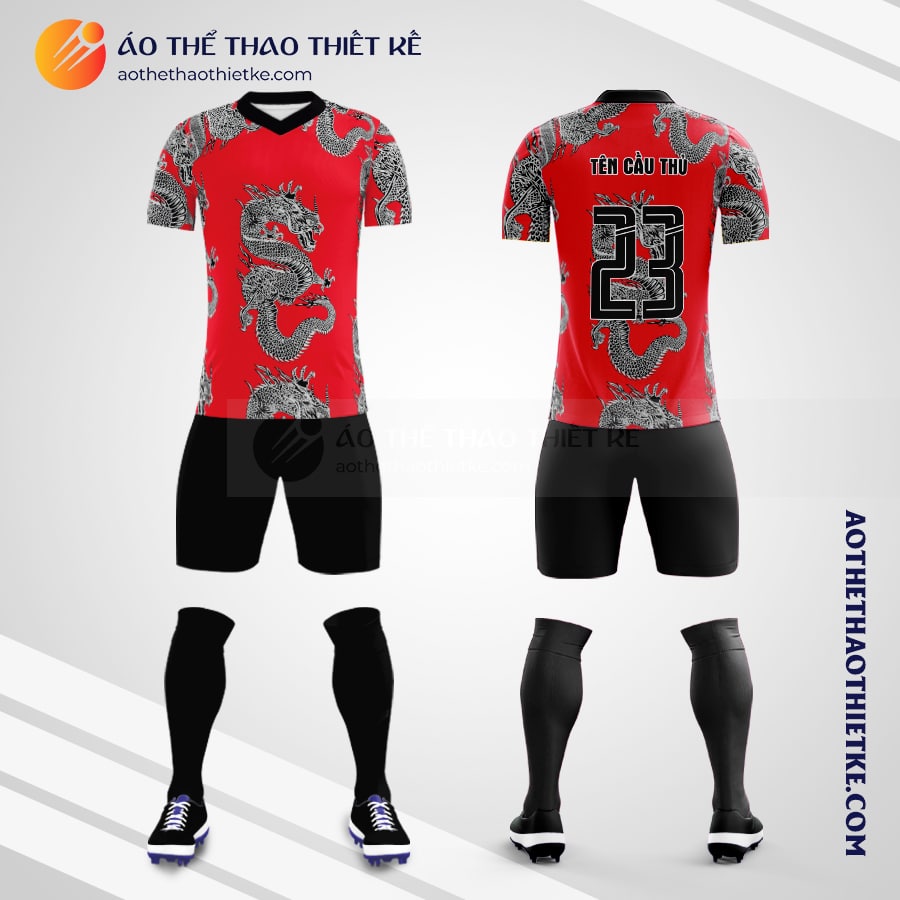 Mẫu quần áo Câu lạc bộ Bóng đá Manchester United Dragón Chinese thiết kế V1689