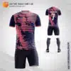 Mẫu quần áo bóng đá tự thiết kế màu hồng V1749