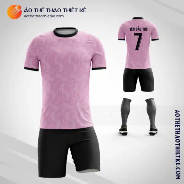 Mẫu quần áo đội bóng PACHUCA 2021 tự thiết kế màu hồng V1714