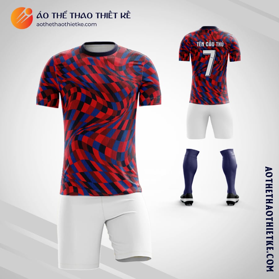 Mẫu Áo đấu áo câu lạc bộ Barcelona Pre Match 2020 2021 tự thiết kế V2090