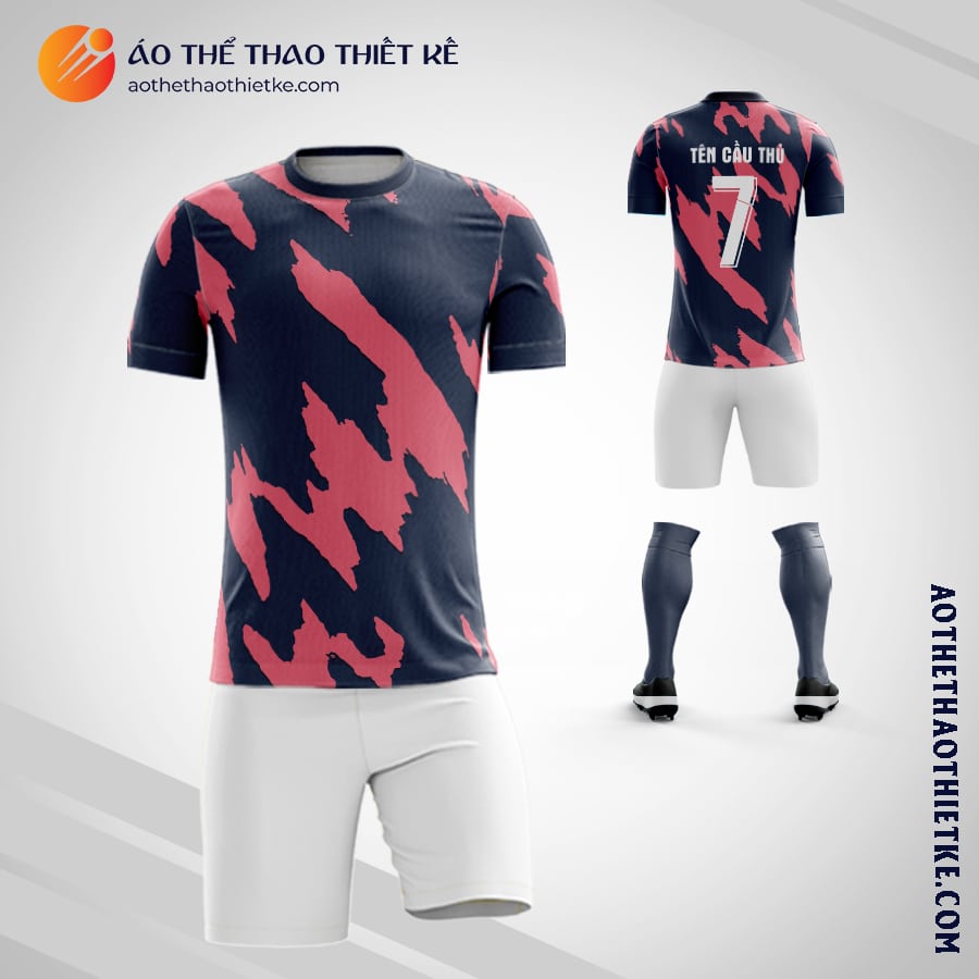 Mẫu Áo đấu áo câu lạc bộ Real Madrid 2020 2021 Pre Match tự thiết kế V2095