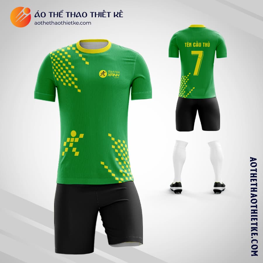 Mẫu áo bóng đá công ty Bách Hóa Xanh thiết kế V2145