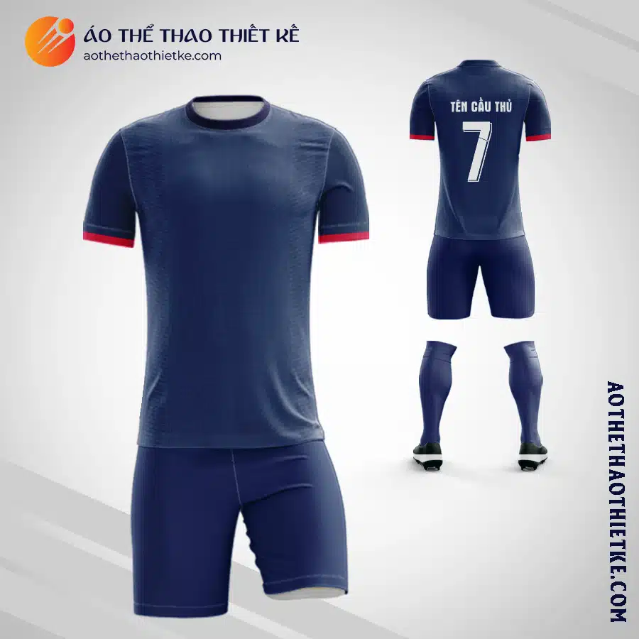 Mẫu áo đá Câu lạc bộ bóng đá PSG Font 30 tự thiết kế V2112