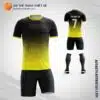 Mẫu áo đá bóng Câu lạc bộ màu vàng đen thiết kế V2118