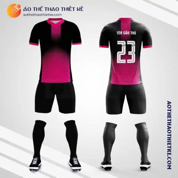 Mẫu áo đấu Câu lạc bộ tự thiết kế họa tiết màu hồng đẹp V2045
