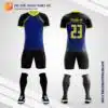Mẫu áo đấu bóng đá tự thiết kế màu xanh biển V2086