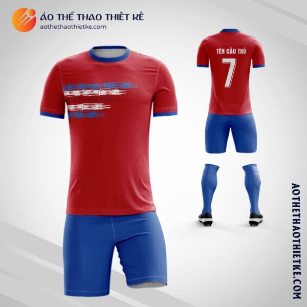 Mẫu áo đá banh Đội tuyển Bóng đá Quốc gia Costa Rica 2021 2022 tự thiết kế V2164