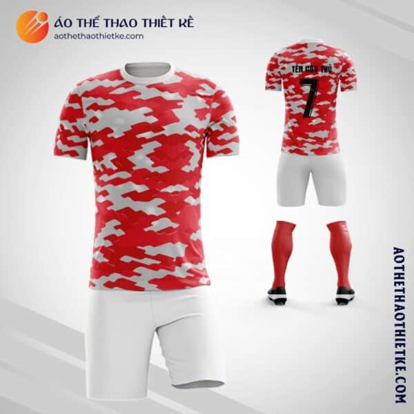 Mẫu áo đá banh câu lạc bộ Manchester United Pre Match 2021 2022 tự thiết kế V2180