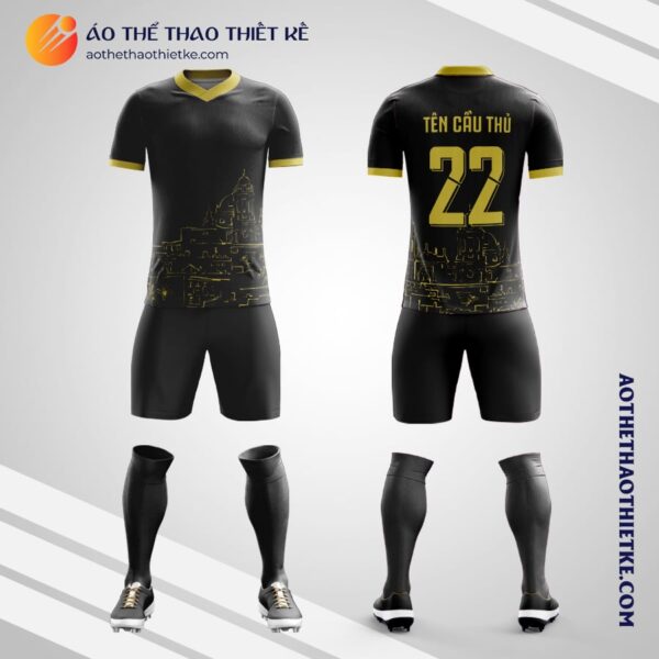 Mẫu áo đá bóng Câu lạc bộ bóng đá Cádiz tự thiết kế V2170