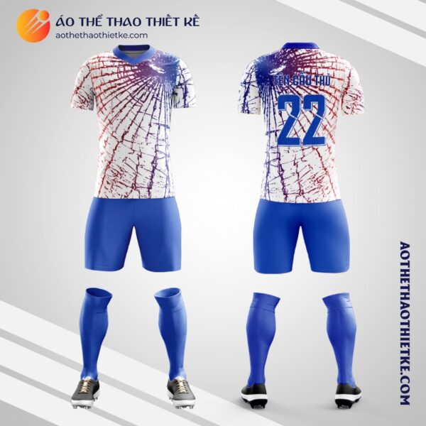 Mẫu áo đá bóng Câu lạc bộ bóng đá Olympique Lyon tự thiết kế V2172