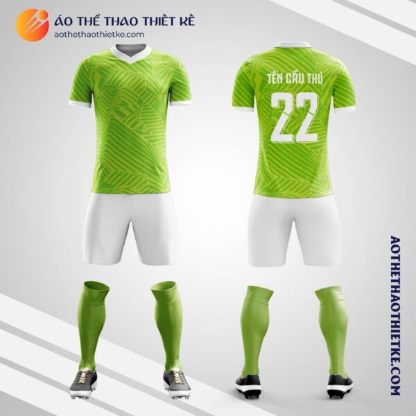 Mẫu áo đá bóng câu lạc bộ bóng đá VfL Wolfsburg 2021 2022 tự thiết kế V2168
