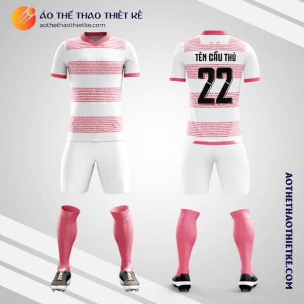 Mẫu áo bóng đá Câu lạc bộ bóng đá Santos Laguna Pink 2020 tự thiết kế V2228