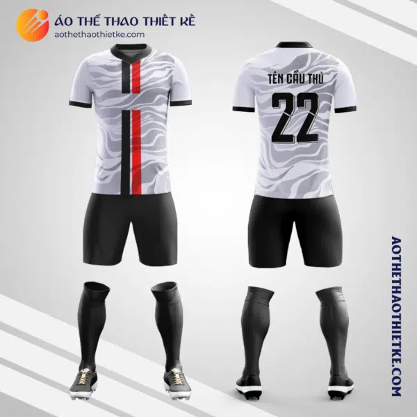 Mẫu áo bóng đá Sân bóng Âu Cơ Tây Hồ màu đen tự thiết kế V2735