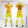 Mẫu áo bóng đá Sân bóng Đoan Môn màu vàng hồng tự thiết kế V2681