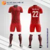 Mẫu áo bóng đá Sân bóng Giáp Nhất màu đỏ tự thiết kế V2683