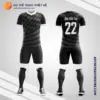 Mẫu áo bóng đá Sân bóng Hoàng Ngân màu đen tự thiết kế V2684