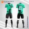 Mẫu áo bóng đá Sân bóng Ngọc Thụy màu xanh tự thiết kế V2670
