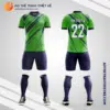 Mẫu áo bóng đá Sân bóng PVV Trần Thái Tông màu xanh lá tự thiết kế V2714
