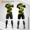 Mẫu áo bóng đá Sân bóng Phúc Xá màu vàng đen tự thiết kế V2738