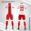 Mẫu áo bóng đá Sân bóng Quảng An màu đỏ tự thiết kế V2733