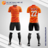 Mẫu áo bóng đá Sân bóng Trang Anh màu cam tự thiết kế V2691