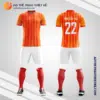 Mẫu áo bóng đá tháng 12 màu cam tự thiết kế V2669