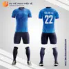 Mẫu áo bóng đá tháng 4 màu xanh tím than đẹp tự thiết kế V2660