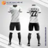 Mẫu áo bóng đá tháng 7 màu trắng tự thiết kế V2663